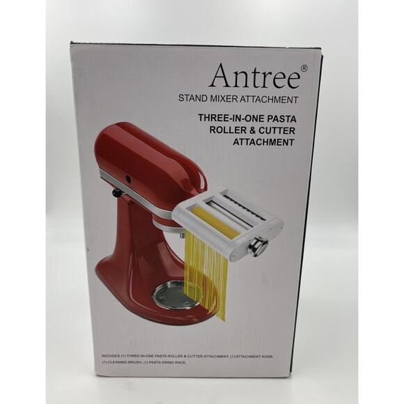 ANTREE 3-IN-1 Pasta Attachment & cutter Attachment for KitchenAid Stand Mixer - Picture 2 of 6